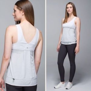 Lululemon Grey Hustle And Bustle Tank